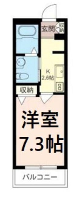 グリーンピア福寿Ⅱ(1K/1階)の間取り写真