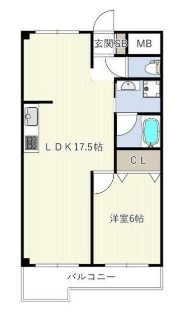 イノベ日野台(1LDK/2階)の間取り写真
