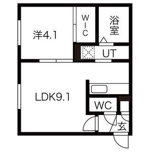 BLUEBELL WOOD N19(1LDK/4階)の間取り写真