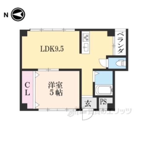 フォレスト鴨戸(1LDK/2階)の間取り写真