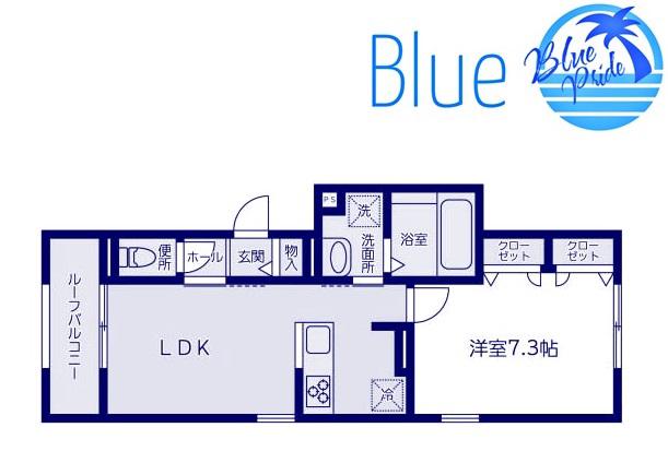 RSサニー(1LDK/1階)の間取り写真
