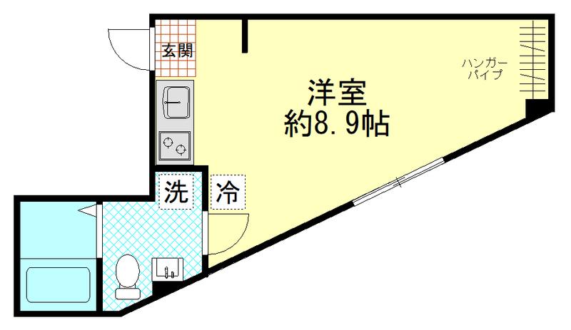 I-RESIDENCE(ワンルーム/2階)の間取り写真