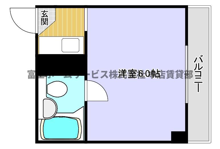サンあびこ東マンション(ワンルーム/5階)の間取り写真