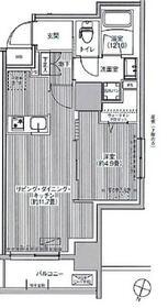 グランフォークス神田イーストタワー(1LDK/11階)の間取り写真