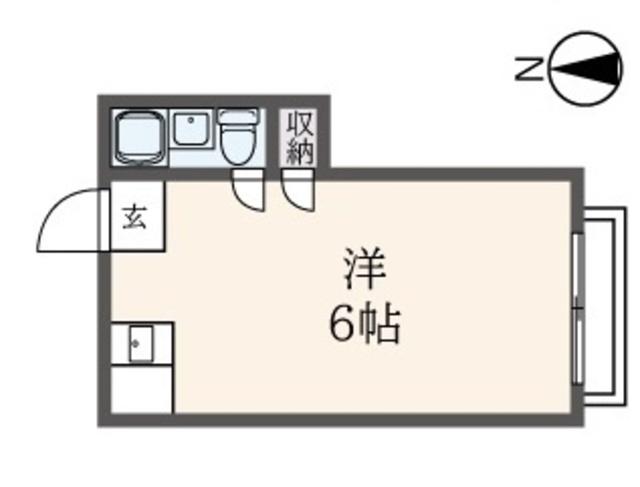 ライフピア梅が丘II(ワンルーム/1階)の間取り写真