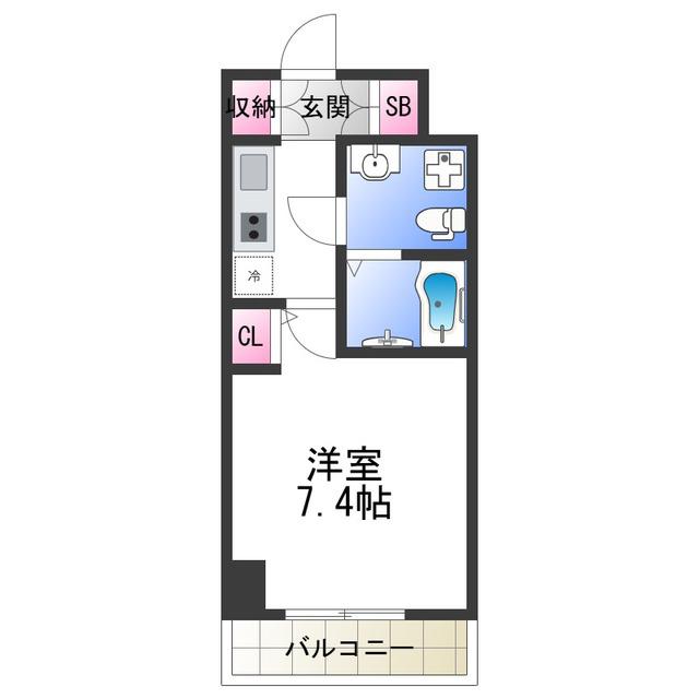 FDS COURT FELICE(1K/9階)の間取り写真