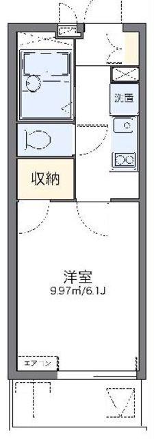 レオパレスシリウス(1K/1階)の間取り写真