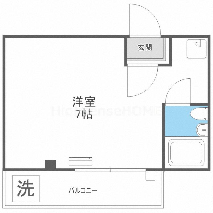 大宝今里CTスクエア(ワンルーム/1階)の間取り写真