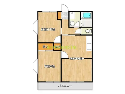 エスプワール(2LDK/4階)の間取り写真