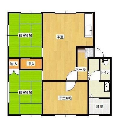 グレース小森野(3LDK/2階)の間取り写真