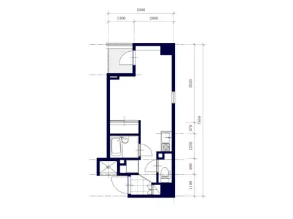 グラン森下イーストレジデンス(ワンルーム/6階)の間取り写真