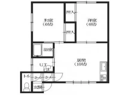 コーポラスJOY I(2LDK/2階)の間取り写真
