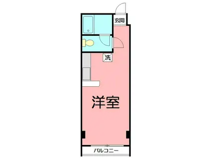 茅ケ崎シーサイドパレス(ワンルーム/3階)の間取り写真