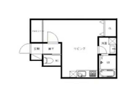 KO-KIN.HOUSE IMARIII(ワンルーム/1階)の間取り写真