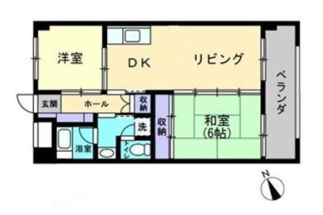 パルティーレ(2LDK/2階)の間取り写真