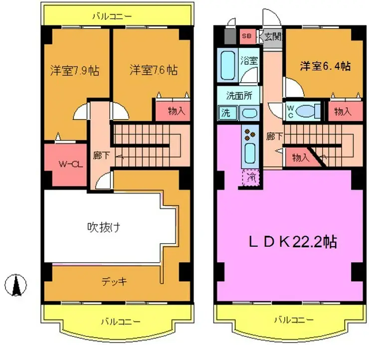 グリーンマノリアル 5階階 間取り