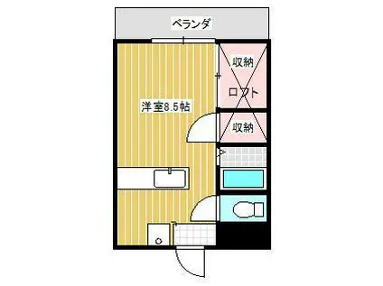 プチ・メゾンFUJI(1K/2階)の間取り写真