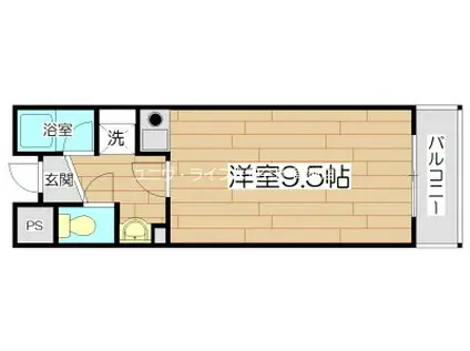 ジョイライフ(ワンルーム/8階)の間取り写真