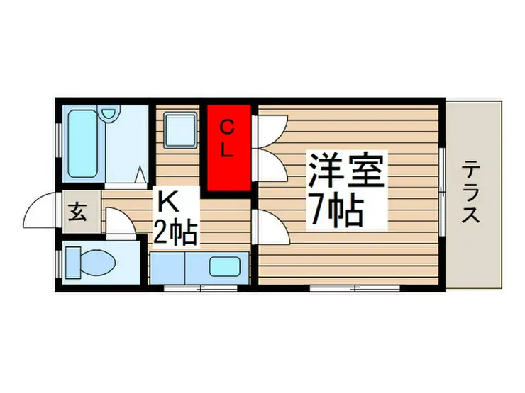 メゾンパンプキン 1階階 間取り
