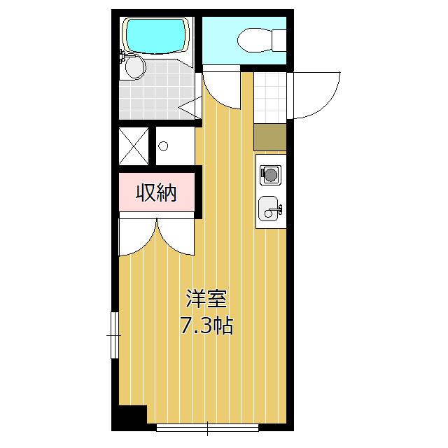エトワール栄(ワンルーム/5階)の間取り写真
