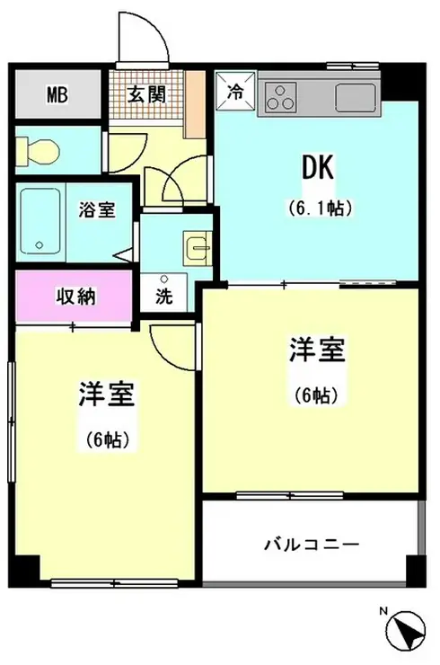 ファインクレスト羽鳥 7階階 間取り