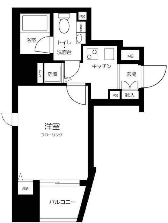 パレステュディオ六本木 2階階 間取り