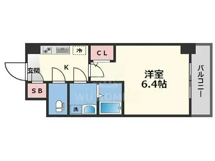 アドバンス西梅田ビオス(1K/7階)の間取り写真