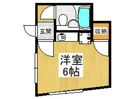 ハイツまほろば(ワンルーム/3階)の間取り写真