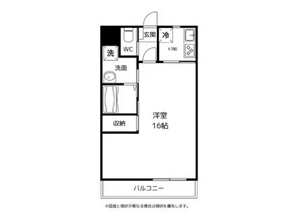FORTUNATE HOUSE(1K/1階)の間取り写真