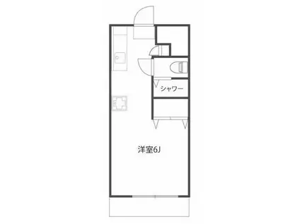 プラネット サクラ(ワンルーム/3階)の間取り写真