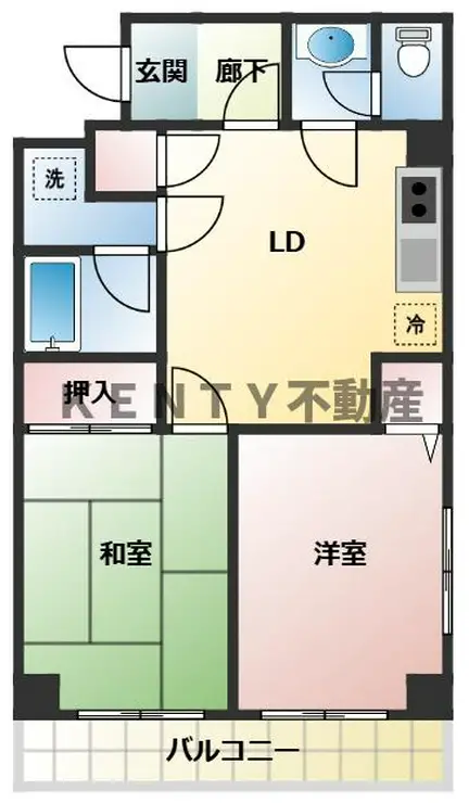 サンライズ野口 1階階 間取り