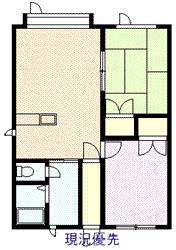 早川マンションNO.5(2LDK/2階)の間取り写真