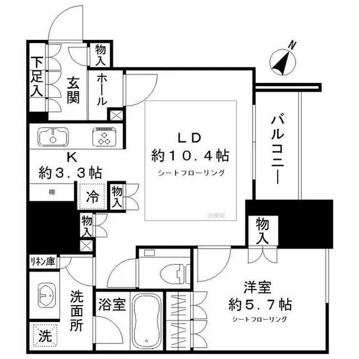 ザ・神宮前レジデンス 7階階 間取り