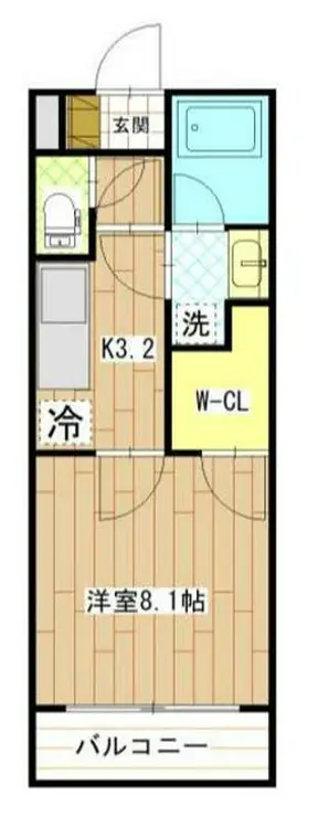 カーサソレアード 2階階 間取り