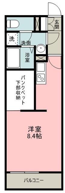 ミランダKEEP NEXTIII(1K/2階)の間取り写真