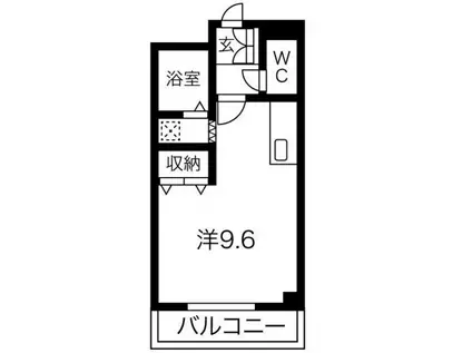 センチュリー(ワンルーム/2階)の間取り写真