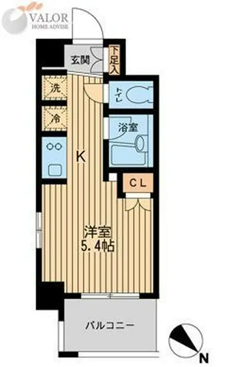 レジディア川崎 6階階 間取り