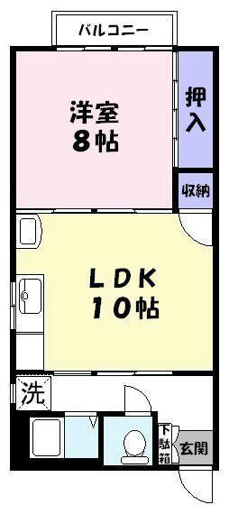 ベルーナ(1LDK/1階)の間取り写真