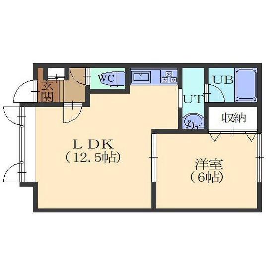 メゾンREVE(1LDK/1階)の間取り写真