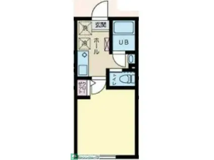 リュクスメゾンヘイアン(1K/1階)の間取り写真