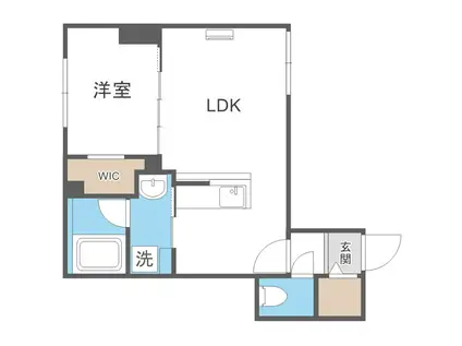 ASTER S14(1LDK/4階)の間取り写真