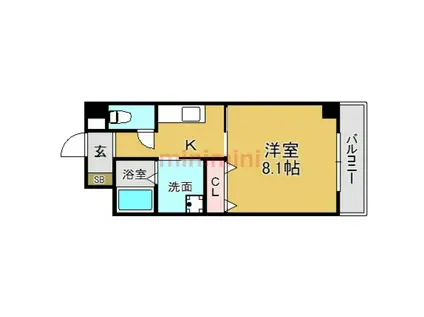 メゾン・ド・サンセリテ(1K/2階)の間取り写真