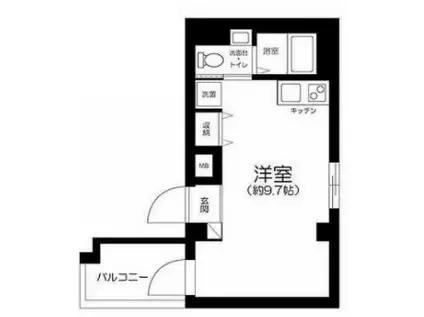 PIT MACHIYA(1K/2階)の間取り写真