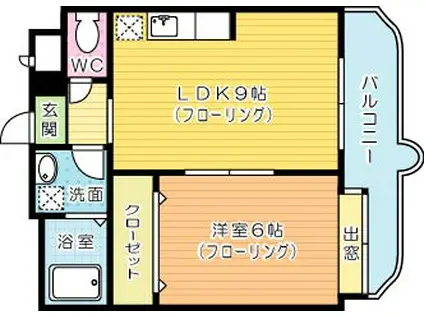 チャペルコンサート(1LDK/11階)の間取り写真
