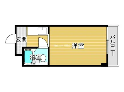 メゾン・ラセーヌ(ワンルーム/1階)の間取り写真