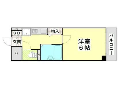 M・SUNRISE(1K/2階)の間取り写真