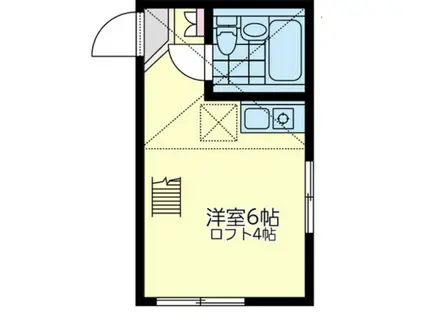 ユナイト保土ヶ谷ジーニアス(ワンルーム/2階)の間取り写真
