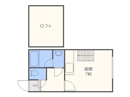 NOELMS(ワンルーム/2階)の間取り写真