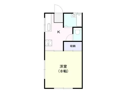 TYハイム(1K/2階)の間取り写真