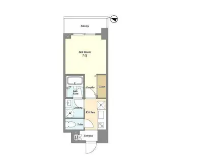 アーバンリンク護国寺(1K/3階)の間取り写真